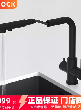 德国硕科schock三代Vitus双出水龙头 厨房可抽拉冷热龙头净水龙头