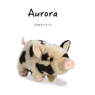 美国代购 可爱斑点小猪公仔玩偶娃娃猪猪毛绒玩具 world正版 aurora