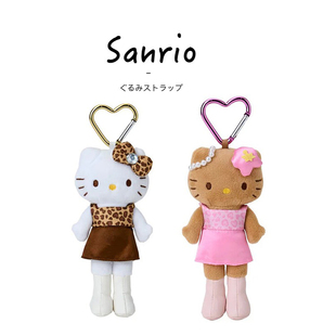 日本hello Kitty正版长腿凯蒂猫kt猫公仔玩偶毛绒包包挂件小挂饰