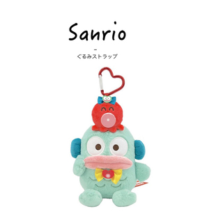 日本三丽鸥正版40周年章鱼汉顿丑鱼水怪鱼怪公仔玩偶毛绒包包挂件