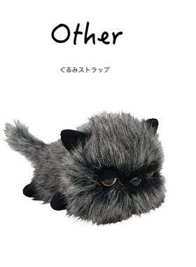 日本sekiguchi正版仿真动物趴姿黑色小猫公仔猫咪玩偶毛绒玩具