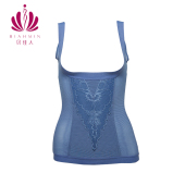 贝佳人正品 无痕托胸收副乳显瘦塑身衣网纱蕾丝束身上衣女B81024