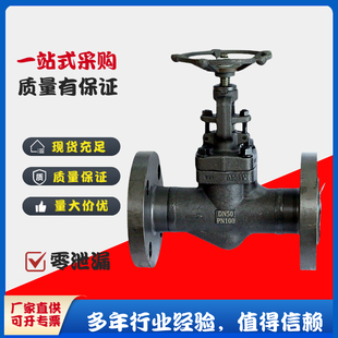 良工阀门J41H 100C锻钢A105高温高压蒸汽导热油法兰国标截止阀