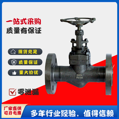 良工阀门J41H/Y-100C锻钢A105高温高压蒸汽导热油法兰国标截止阀