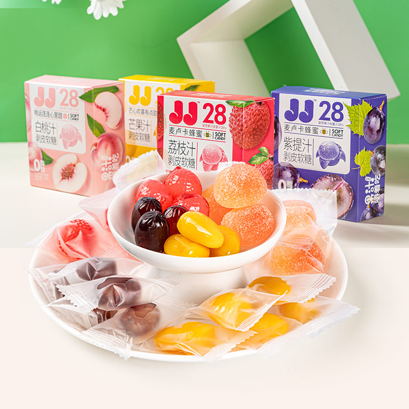 康辉水果汁剥皮软糖网红爆款