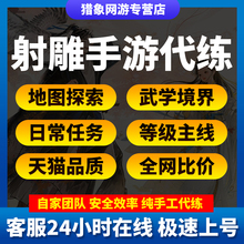 射雕手游代练代肝探索度主线等级成就侠侍副本境界武学提升打装备