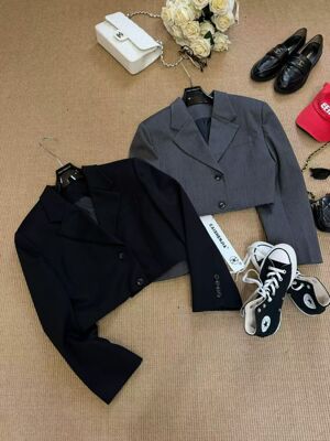 GOD财神2026春款首发韩系宽松显瘦短款小西装外套女洋气百搭