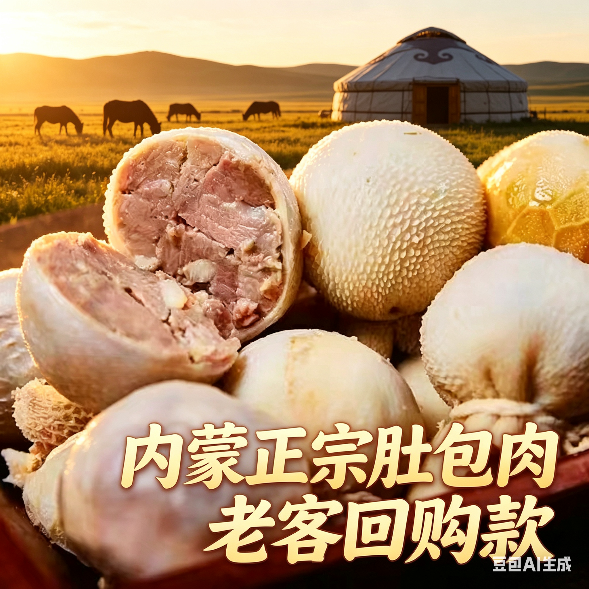 内蒙古网红特产肚包肉羊腿肉新鲜顺丰包邮