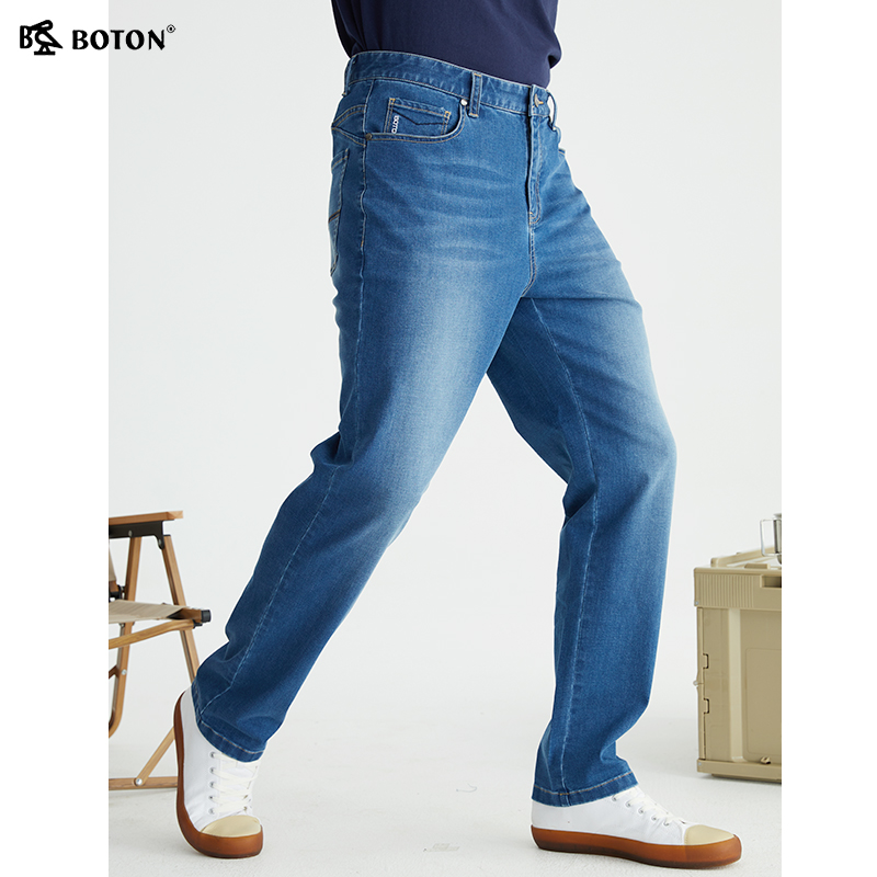 波顿牛仔长裤直筒百搭春秋