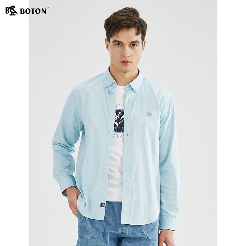 波顿2025春季新款男士外套衬衫