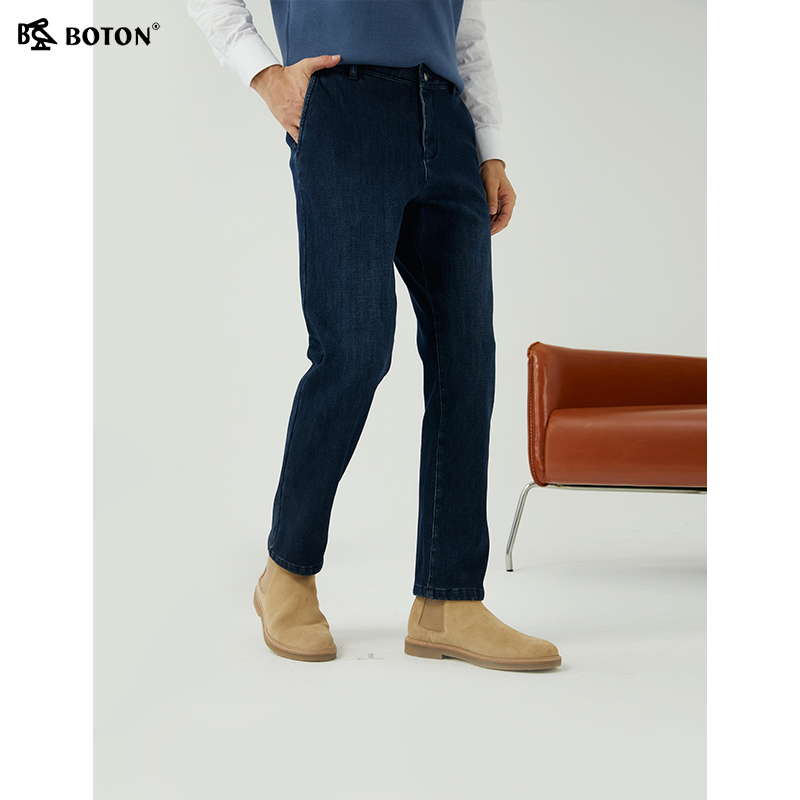 波顿拉链长裤秋冬商务休闲