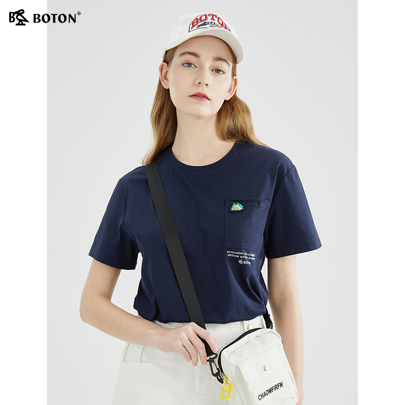 波顿短袖宽松休闲常规