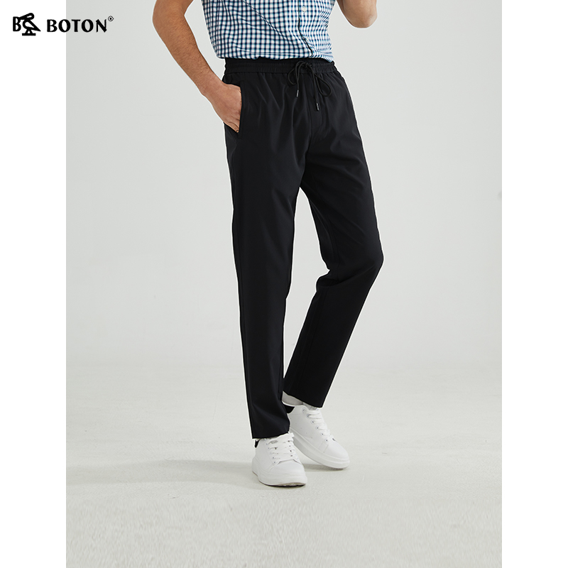 波顿休闲都市百搭常规裤子