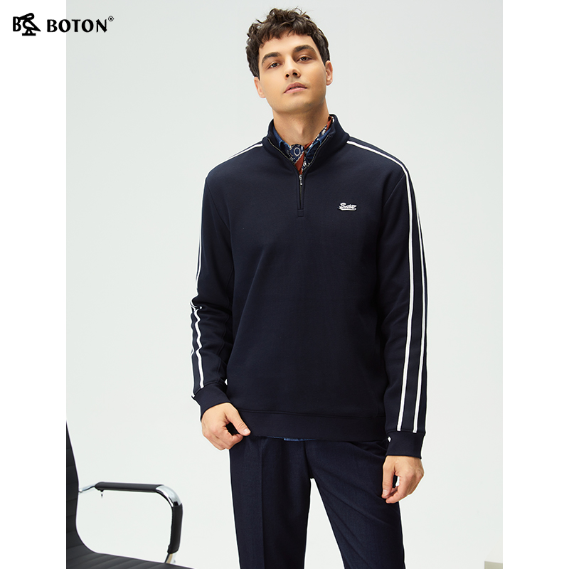 波顿男士长袖运动外套