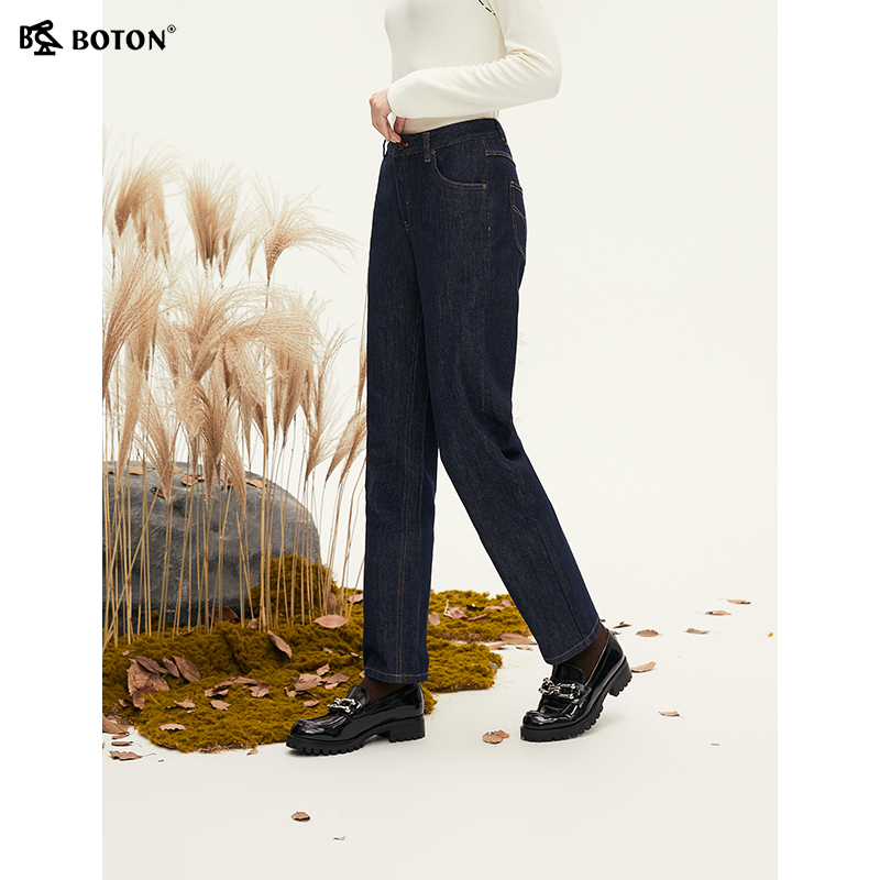 直筒2025秋冬宽松休闲牛仔裤波顿