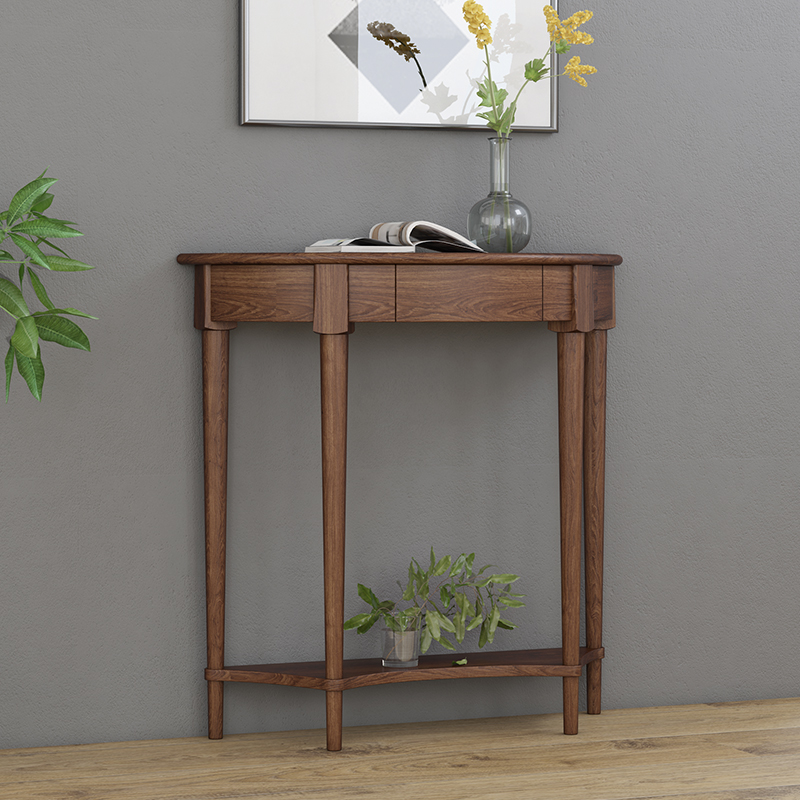 实木玄关桌北欧简约玄关台墙边柜条几新中式半圆玄关桌子|ruв категории жилой мебели, дело/Таблица класса, вход станции - от Buy2taobao.com для оказания профессиональной услуги покупки агента Taobao