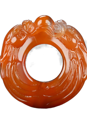 天然戒指蝶逸南红玛瑙