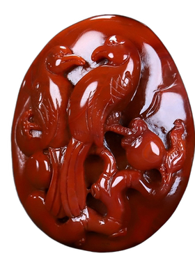 天然凉山南红玛瑙蝶逸男女