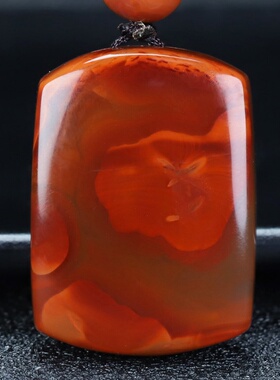 蝶逸凉山原石平安挂件南红玛瑙