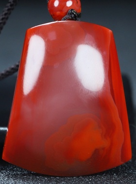 蝶逸凉山原石平安挂件南红玛瑙