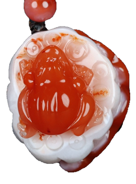 正宗凉山南红玛瑙蝶逸