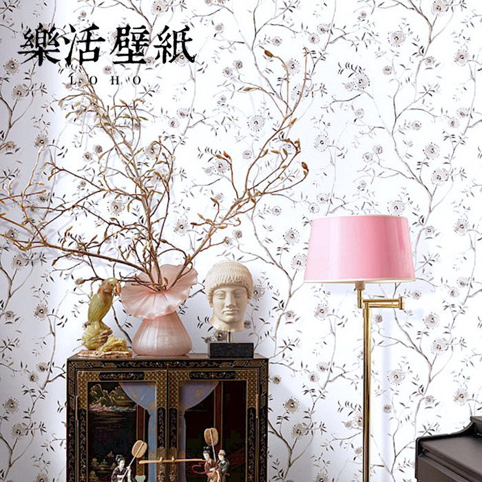 比利时进口壁纸法式中古风复古田园碎花中式客厅卧室背景墙纸美式