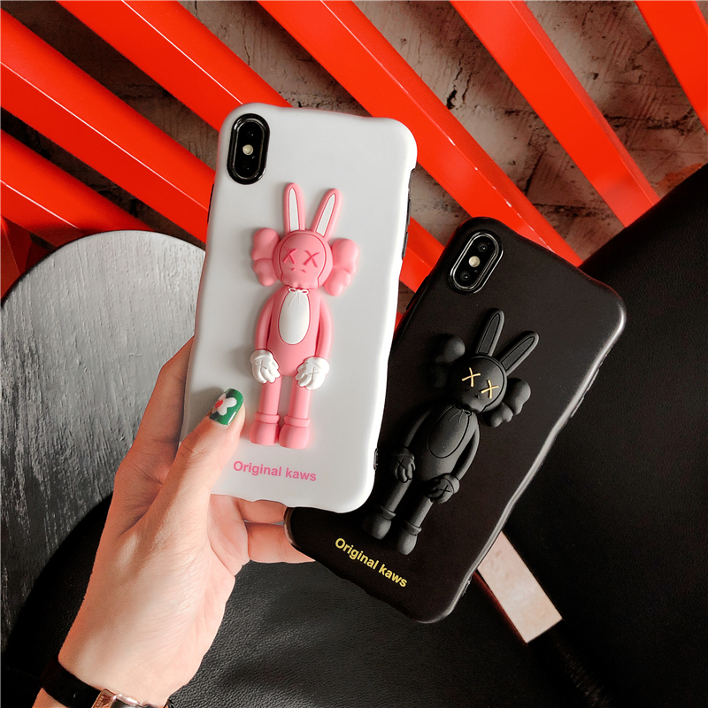 ¿¨Í¨Á¢Ì峱ůÍÃ×Ó8plus/7p/6Æ»¹ûxÊÖ»ú¿ÇXS Max/XR/iPhoneXÅ®11ProÌ×´´Òâ¸öÐÔÈÕº«¹úÄÐÈ«°ü±ß·Àˤ±£»¤Ì×6sp