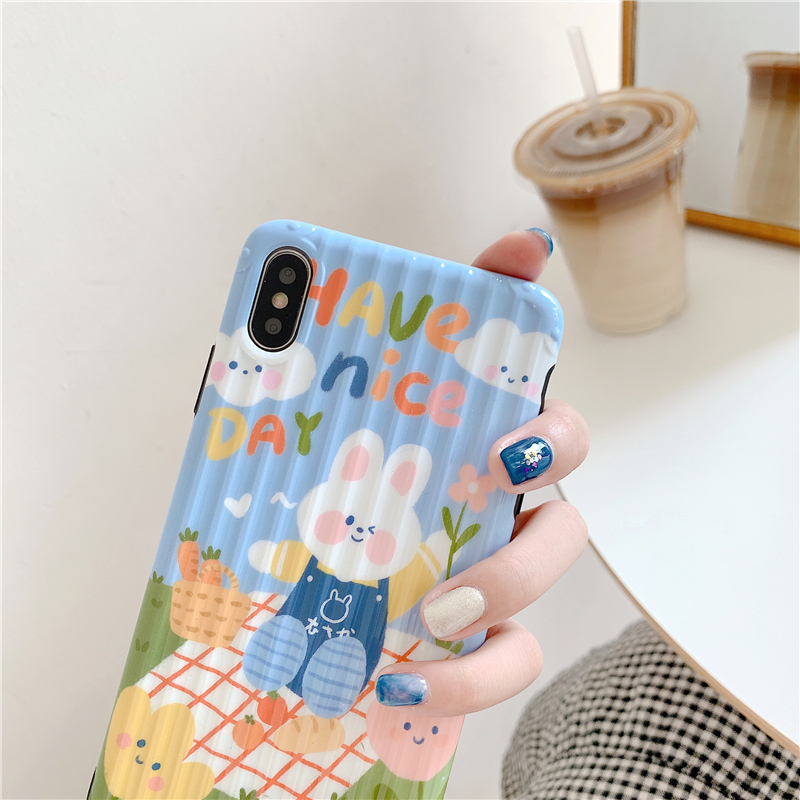 ÐÐÀîÏäins¿É°®ÍÃ×Ó8plusÆ»¹ûxÊÖ»ú¿ÇXS Max/XR/iPhoneX/7p/6Å®¿îiPhone6sÌ׸öÐÔ´´ÒâÈÕº«¹úÈ«°ü±ß·Àˤ±£»¤Ì×