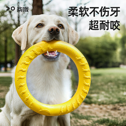 狗狗玩具耐咬大型犬巡回圆环飞盘边牧拉布拉多磨牙解闷神器狗咬球