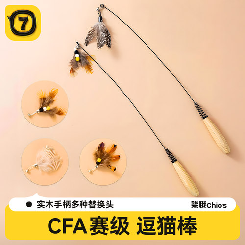 CFA赛级逗猫棒韧性十足