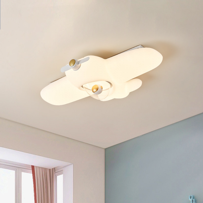 萨洛尼儿童房灯全光谱护眼卧室吸顶灯现代简约网红个性创意飞机灯