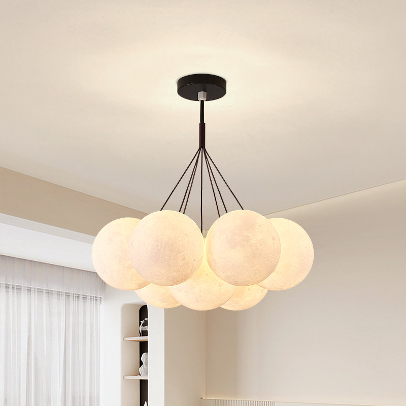 萨洛尼卧室客厅吊灯主卧月球泡泡灯北欧创意餐厅儿童房网红中山灯,家装灯饰光源,卧室/书房吊灯,淘宝优惠券,粉丝福利购,淘宝优惠卷