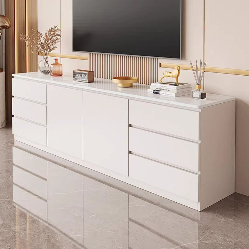 电视柜实木客厅家用现代新款落地加高收纳支持定制岩板茶几储物柜