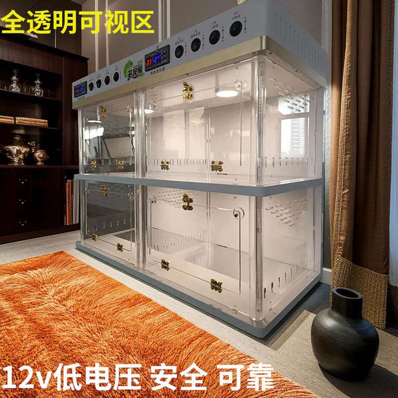 智能恒温箱睫角守宫豹纹守宫爬箱