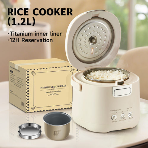 Electric rice cooker 1.2L mini one person food 1-2 person st