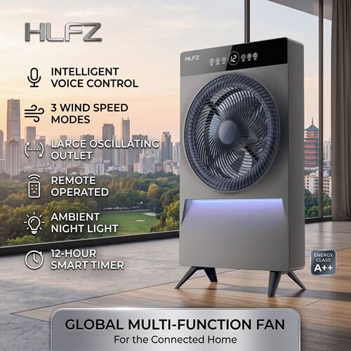 Voice air circulation fan, large wind power electric fan, ve