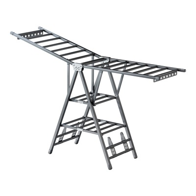 Floor to ceiling folding clothes rack, indoor balcony, thick