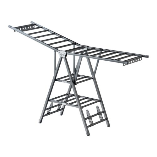 Floor to ceiling folding clothes rack, indoor balcony, thick