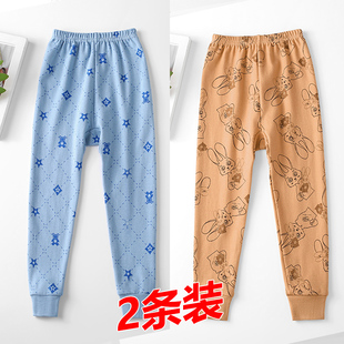 6宝宝7秋冬保暖全棉裤 3女童打底裤 8中大童 男童棉毛裤 儿童纯棉秋裤