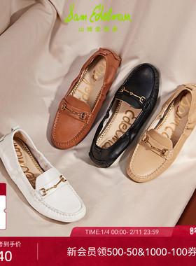 明星同款SAM EDELMAN山姆爱德曼春平底通勤乐福豆豆鞋单鞋女FALTO