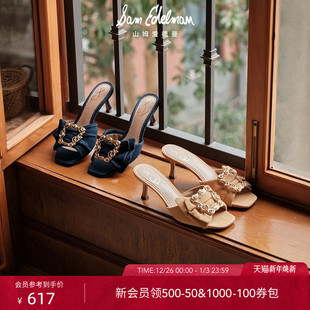 单鞋 SAM 凉鞋 露趾细跟高跟时装 女PIETRA EDELMAN山姆爱德曼夏款