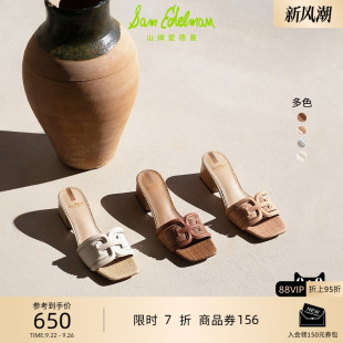 女鞋 粗跟中跟外穿凉鞋 WAYLON EDELMAN山姆爱德曼2025夏季 SAM