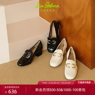 女鞋 SAM 单鞋 小皮鞋 FRANKIE EDELMAN山姆爱德曼秋圆头高跟乐福鞋