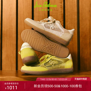 SAM KYLA EDELMAN山姆爱德曼2025秋透气蕾丝拼接低帮休闲德训鞋