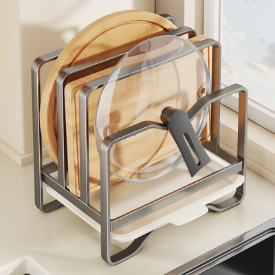 锅盖架厨房收纳沥水支架