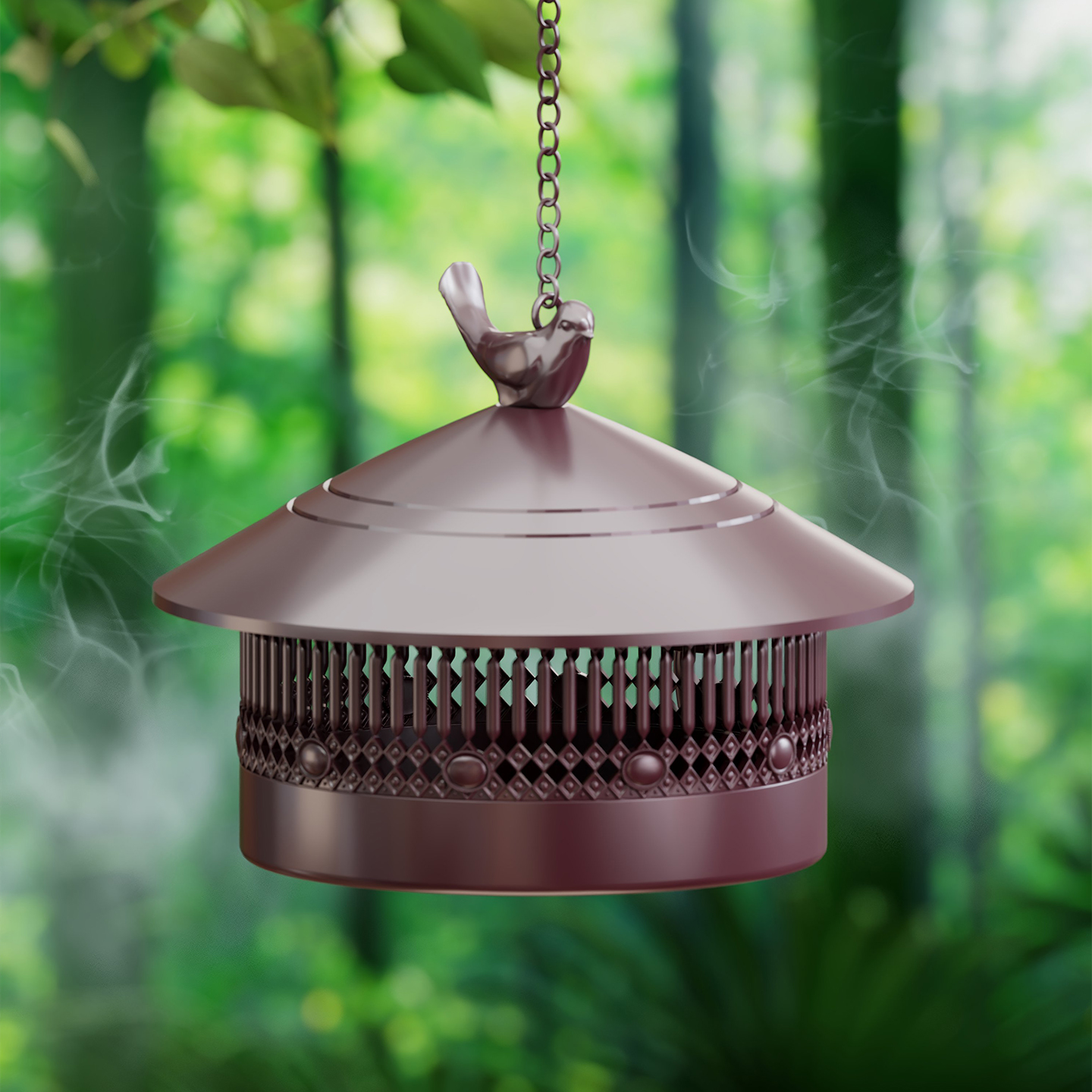 蚊香盒户外露营挂式防火安全香炉接灰托盘网格带盖室内檀香放置器