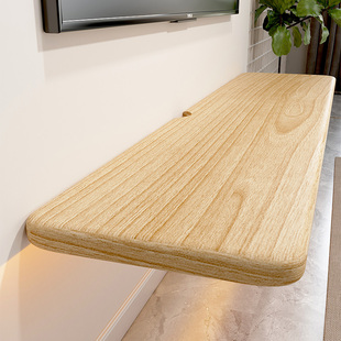 墙上置物架墙面一字隔板悬空展示架电视柜壁挂式 简约托架木板架子