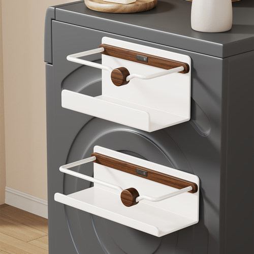 实木洗衣机置物架卫生间