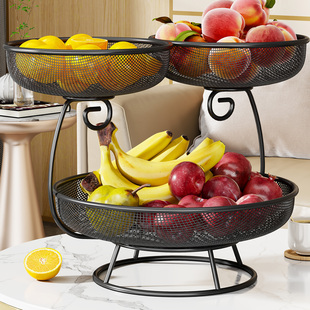 果篮置物架家用水果盘客厅茶几多层轻奢高档糖果点心干果零食摆放
