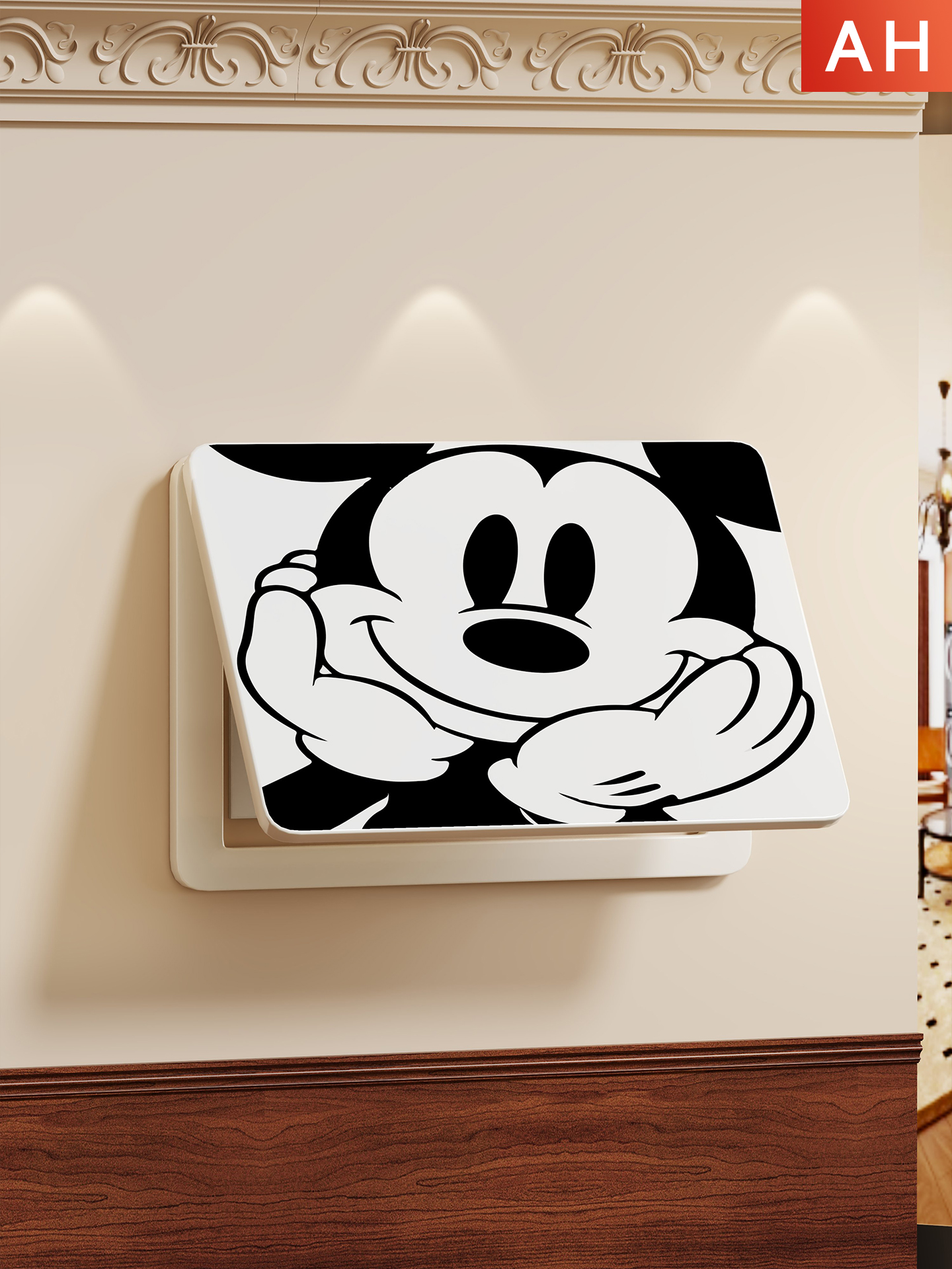 无打孔仪表箱装饰画弱电箱阻挡Wifi多媒体网络电缆箱开关超薄罩挂